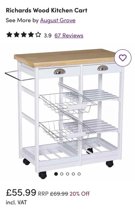 Photo of free Wayfair kitchen trolley (E8 London Fields) #1