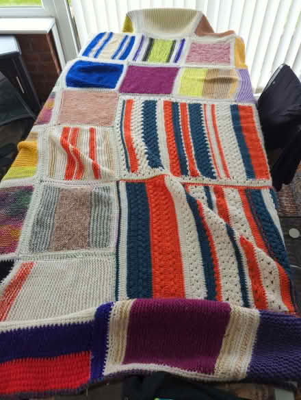 Photo of free Large knitted blanket (Woodloes Park CV34) #1