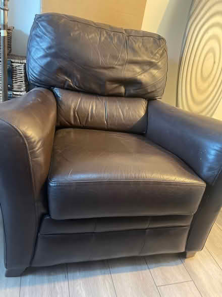 Photo of free Leather arm chair (Goldsithney) #3