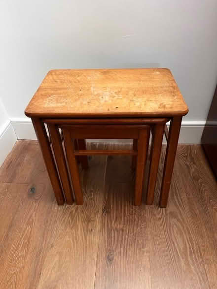 Photo of free Wood Coffee tables (set of three) (Harwich, CO12) #1