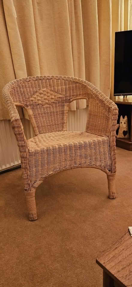 Photo of free Wicker chair (HG3, Spofforth) #1