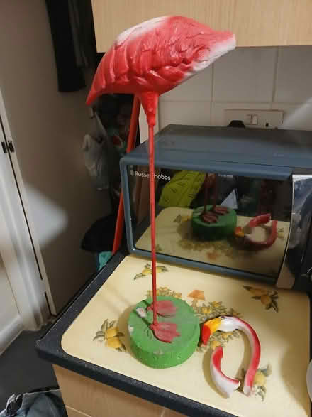 Photo of free Flamingo- garden ornament (Southall) #1