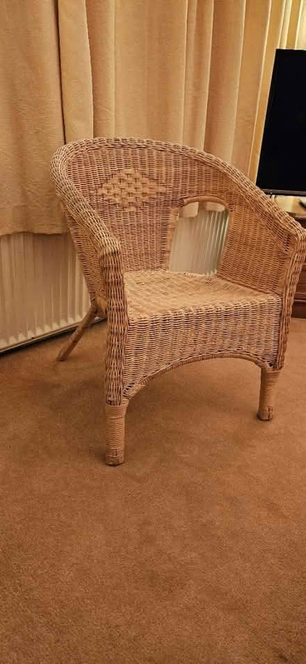 Photo of free Wicker chair (HG3, Spofforth) #3