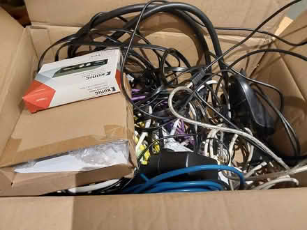 Photo of free Box of assorted computer cables, mice and keyboards (Knaresborough HG5) #1
