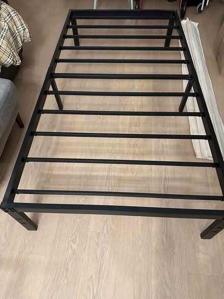 Photo of free Black Twin Size Bedframe (Close to Stanford Shopping Ctr) #2