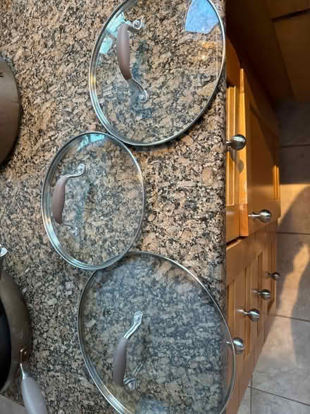 Photo of free Assorted Analon pans & glass lids (Cedar knolls, NJ) #2