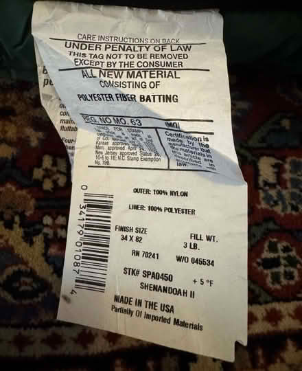Photo of free Sleeping Bag (Oxshott KT22) #3