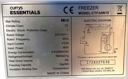 Photo of free Small Currys countertop freezer (Dorking RH4) #4