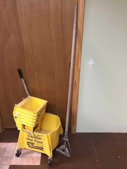 Photo of free Janitor bucket and mop handle (Laurel) #1