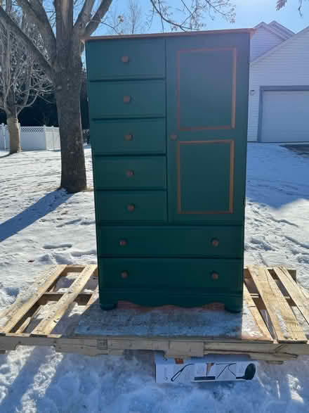 Photo of free 7 drawer wood armoire (9933 82nd St S, Cottage Grove) #2