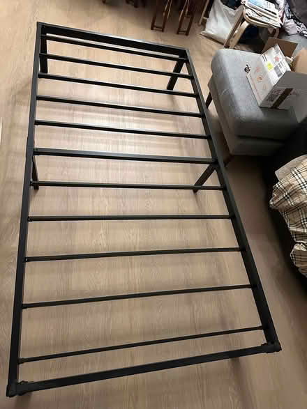Photo of free Black Twin Size Bedframe (Close to Stanford Shopping Ctr) #3