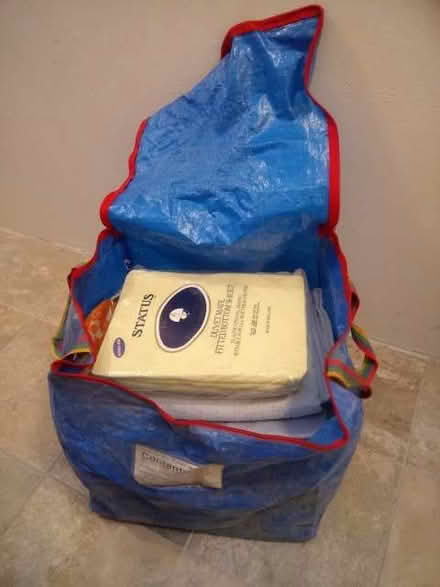 Photo of free Blue Bag with Varied Sheets and Other Linen (Woollard) #1
