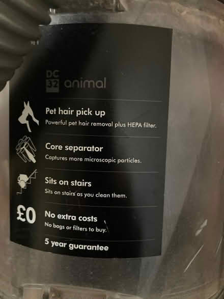 Photo of free Dyson vacuum cleaner (Cutteslowe OX2) #2