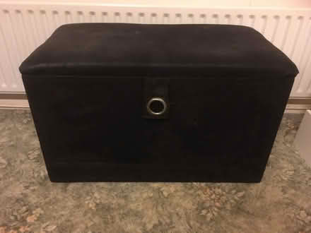 Photo of free Black ottoman (Thornhill CF14) #1