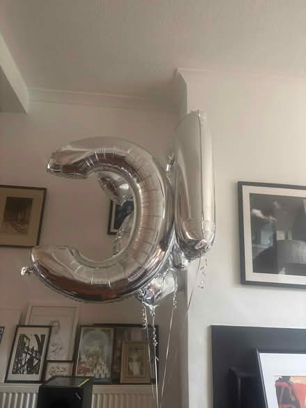 Photo of free C R S silver foil balloons (Leyton E15) #1