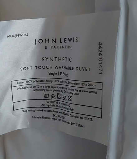 Photo of free Bought last week SINGLE DUVETS 2 x 10.5 tog & 1 x 13.5 tog (Old Town SG1) #2