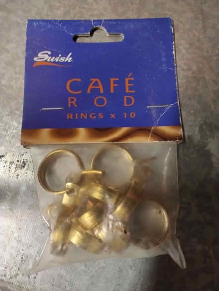 Photo of free Brass Cafe Curtain Rings (Leyland PR25) #1
