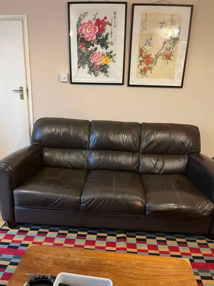 Photo of free Leather sofa (RM20 4YH) #1
