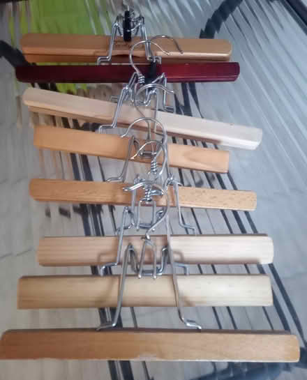 Photo of free wooden pant hangers (Britannia) #1