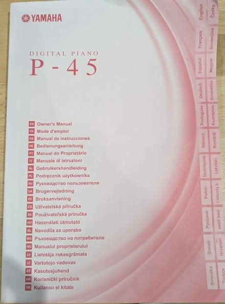 Photo of free Yamaha P - 45 owners manual (Mount Pleasant SY1) #1