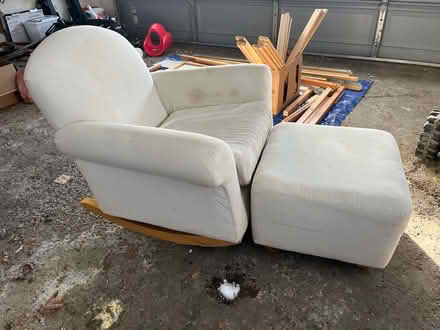 Photo of free Pottery Barn Rocker and Ottoman (Akron) #1