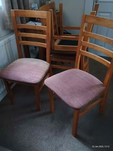 Photo of free Wooden dining chairs x4 (Garforth LS25) #2