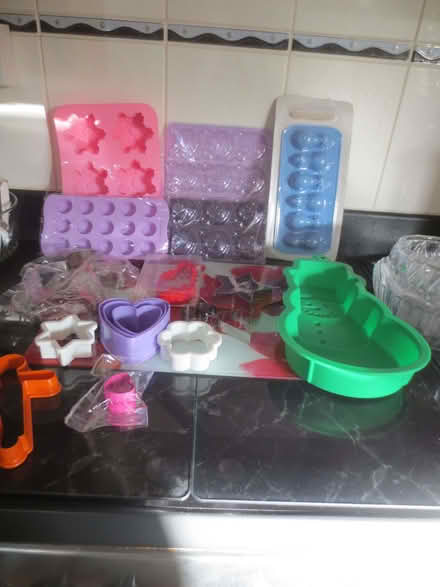 Photo of free Lots of cake/choc moulds cutters etc (Brixworth) #1