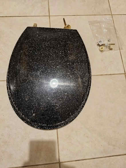 Photo of free Sparkly black toilet seat (TW1) #1