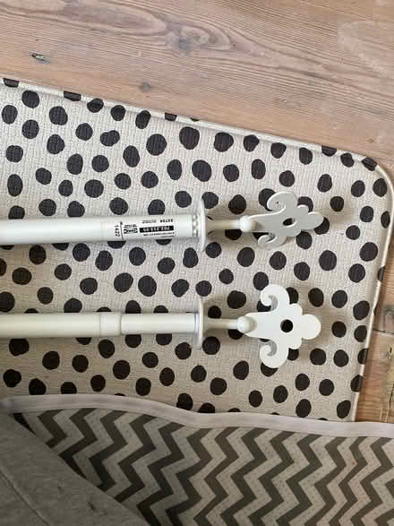 Photo of free 2 Extendable White Curtain Pole (W5) #3
