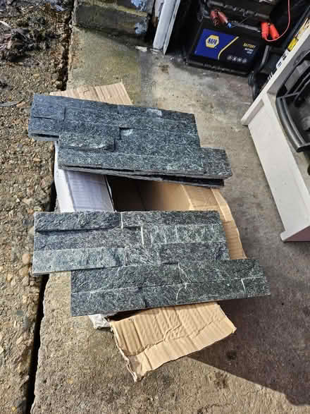 Photo of free 4 x end slate tiles (Harlow CM19) #1