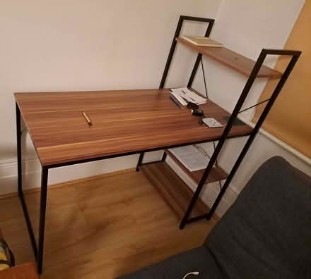 Photo of free Wood effect metal desk (W14) #1