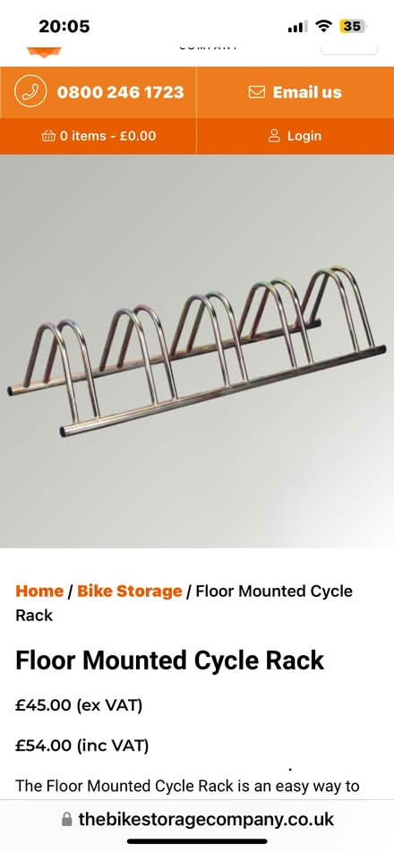 Photo of free Floor mounted cycle rack (Marylebone) #1