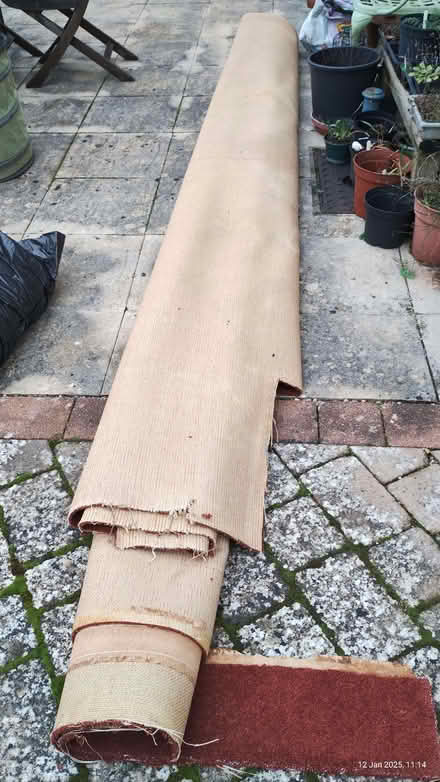 Photo of free Carpet. Old but quality. Terracotta. (Henleaze BS9) #2