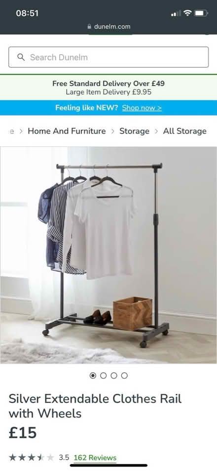 Photo of free Clothes hanging rail (Tovil - ME15) #2