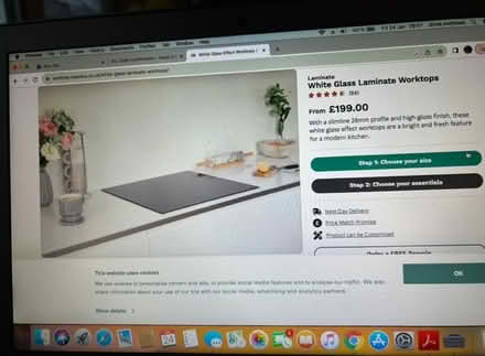Photo of free Laminate glass worktop 170 cm (SW16 6EG) #1