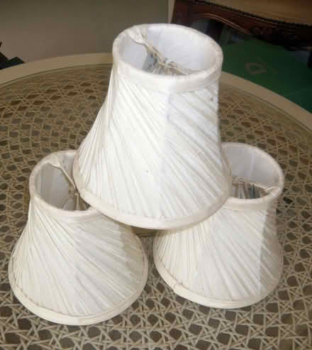 Photo of free Small pleated lamp shades suitable for ceiling fitting (Hoohill FY3) #1