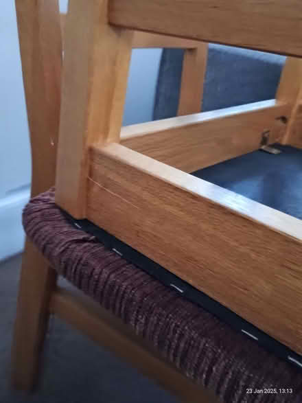 Photo of free Wooden dining chairs x4 (Garforth LS25) #3