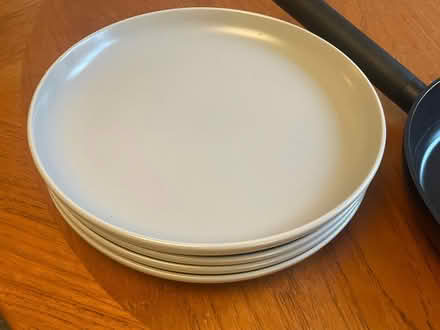 Photo of free 4 large plates and pan (Dalston N16) #2