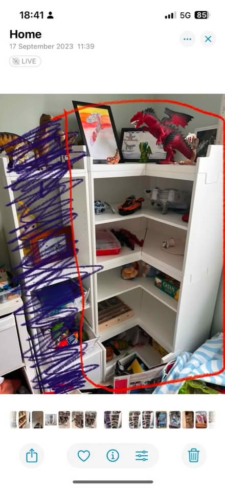 Photo of free Kids corner storage /shelving unit (W12) #1