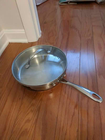 Photo of free Stainless steel pan with glass lid (North Twinbrook) #1