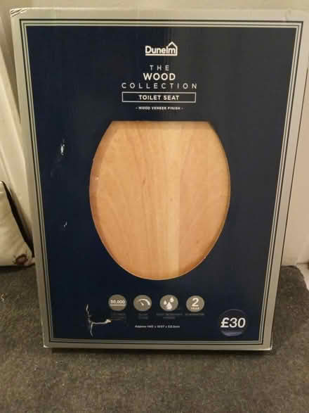 Photo of free Dunelm wooden toilet seat UNOPENED (Crookes (S10)) #1