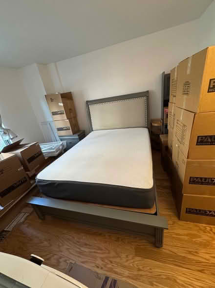 Photo of free Grey Queen Bed Frame & Platform (DuPont South) #3