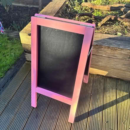 Photo of free Pink wooden chalkboard (Hampton Hill/Fulwell) #2