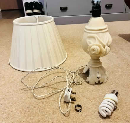 Photo of free Alabaster lamp base and shade (Lewisham SE13 7FZ) #4
