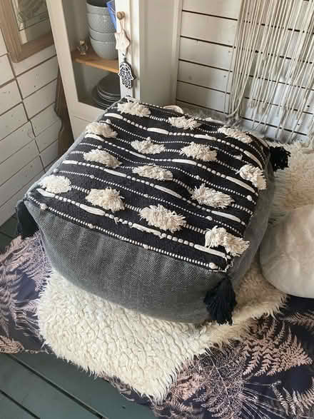 Photo of free Bed cushion and pouffe (Midsomer norton) #2