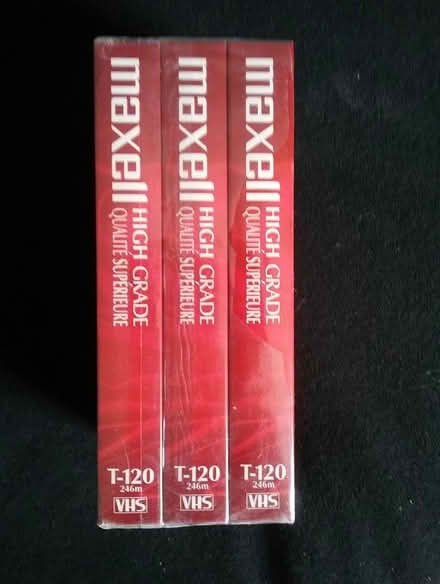 Photo of free Blank VHS Tapes (3) (Uplands / Riverside) #1