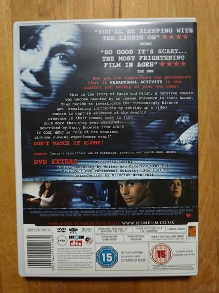 Photo of free Paranormal Activity DVD (CB4) #2