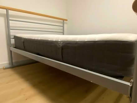 Photo of free Double Bed Frame with Ikea Mattress (Kings Langley WD4) #3