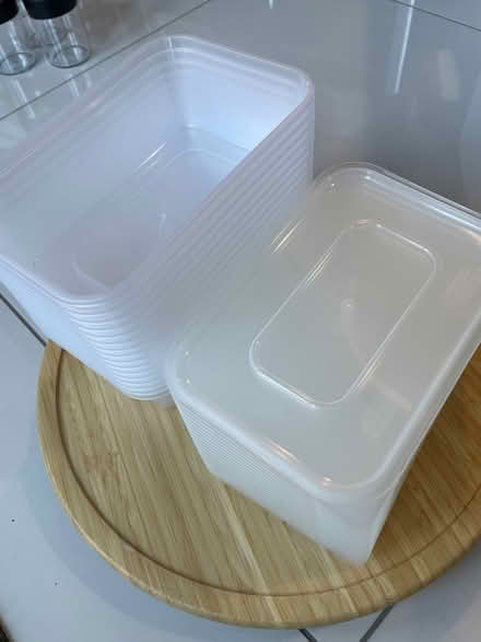 Photo of free Plastic boxes with lids (MK11 Fairfields) #1