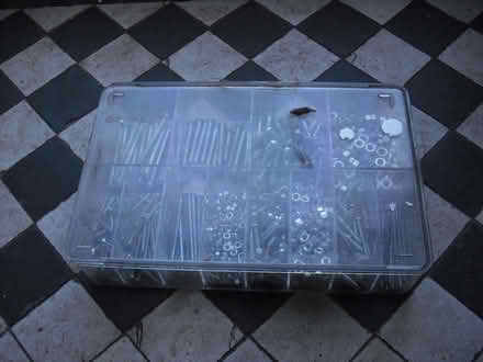 Photo of free Assorted Nuts And Bolts Unused In Clear Case Box (Grange Court E10) #2